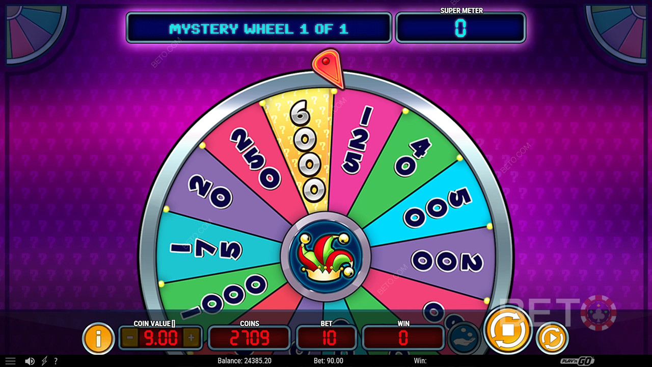 Win tot 2.397.5x je inzet in de Mystery Joker 6000 Online Slot!