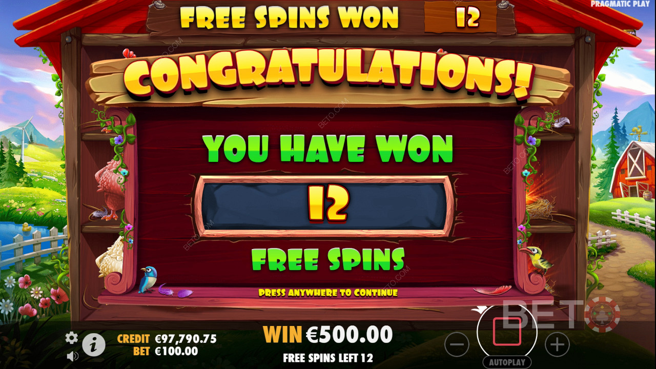 Win 6.750x je inzet in de The Tweety House gokkast online!