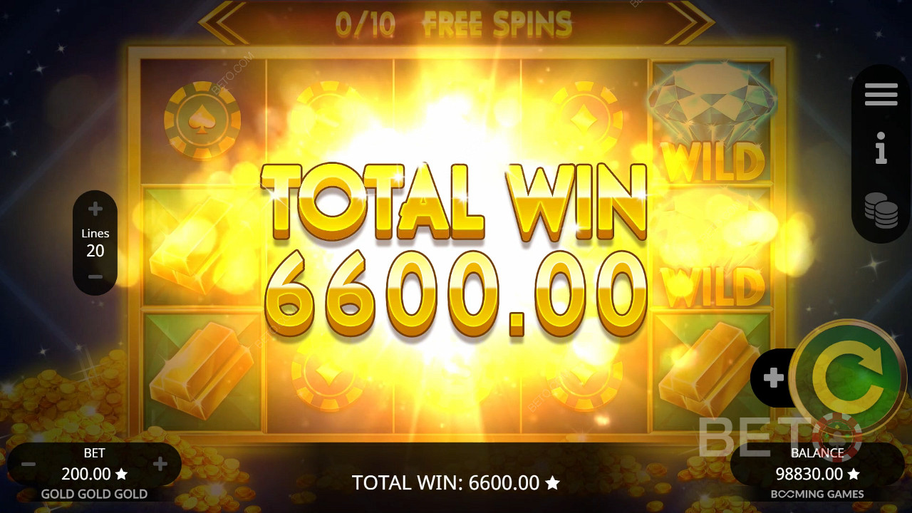 Win 2.000x je inzet in de Gold Gold Slot Online!