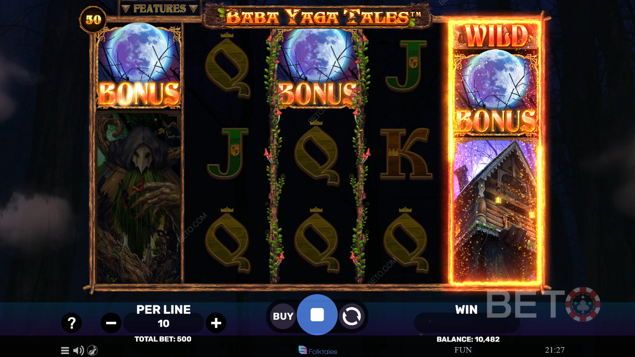 Bonusfuncties uitgelegd in Baba Yaga Tales door Spinomenal