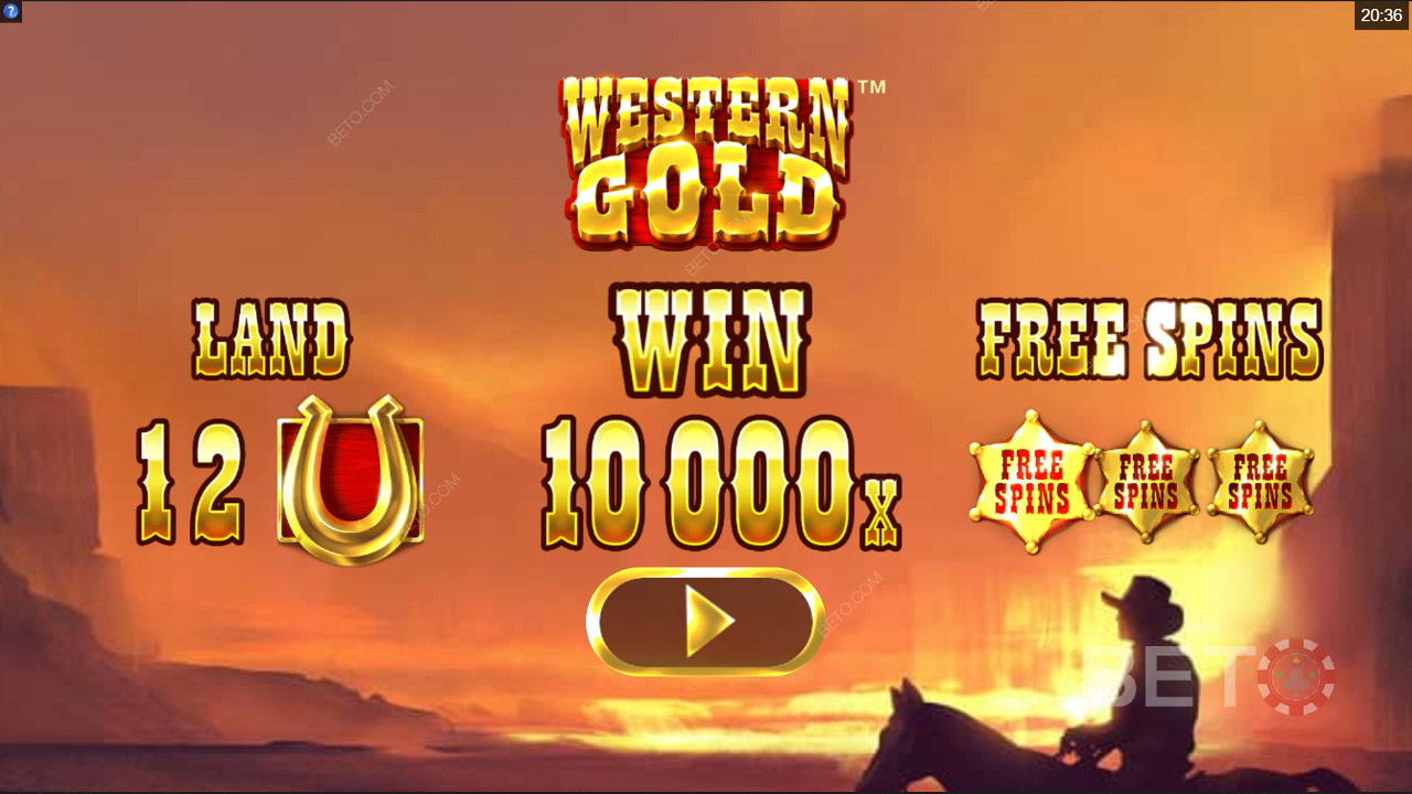 Introscherm van Western Gold