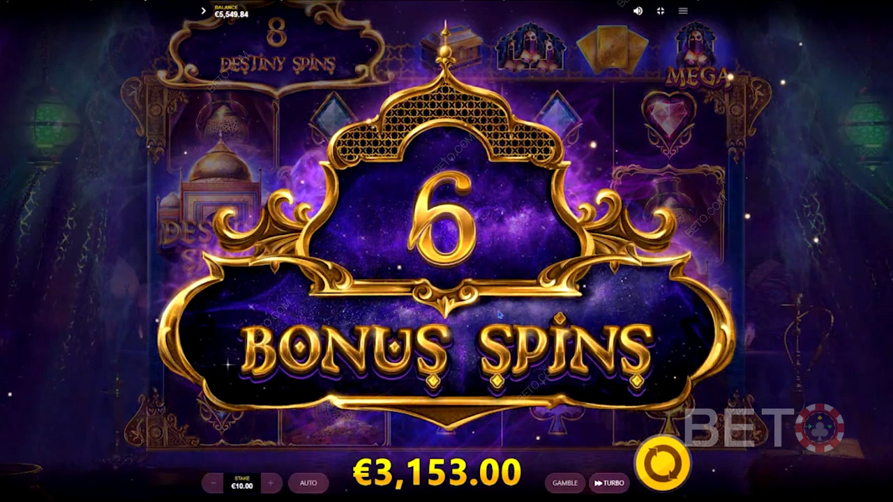 Geniet van Free Spins bonus in 10,001 Nights online slot