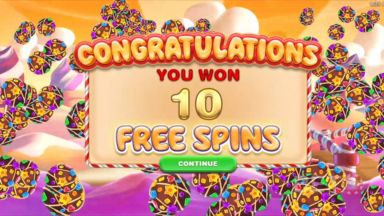 Win gratis spins in Candyways Bonanza Megaways slot door het landen van 3 gratis spin bonus symbolen