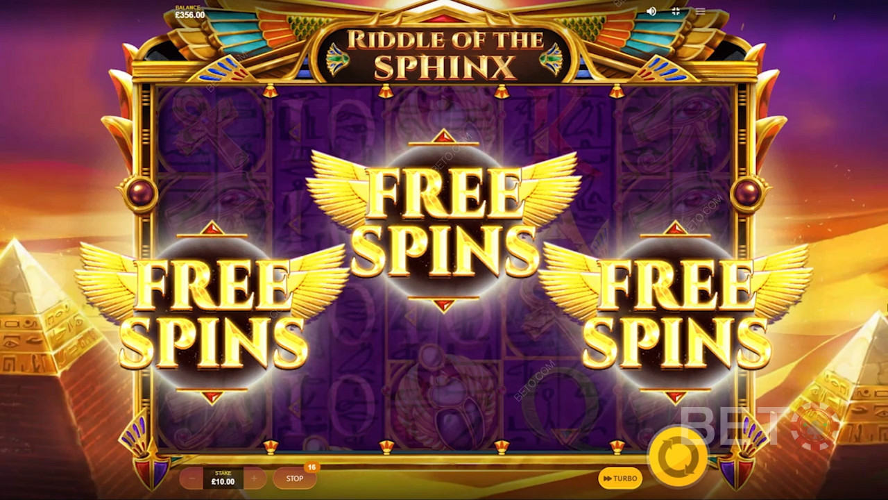 Winning Free Spins door de Farao free spins ronde
