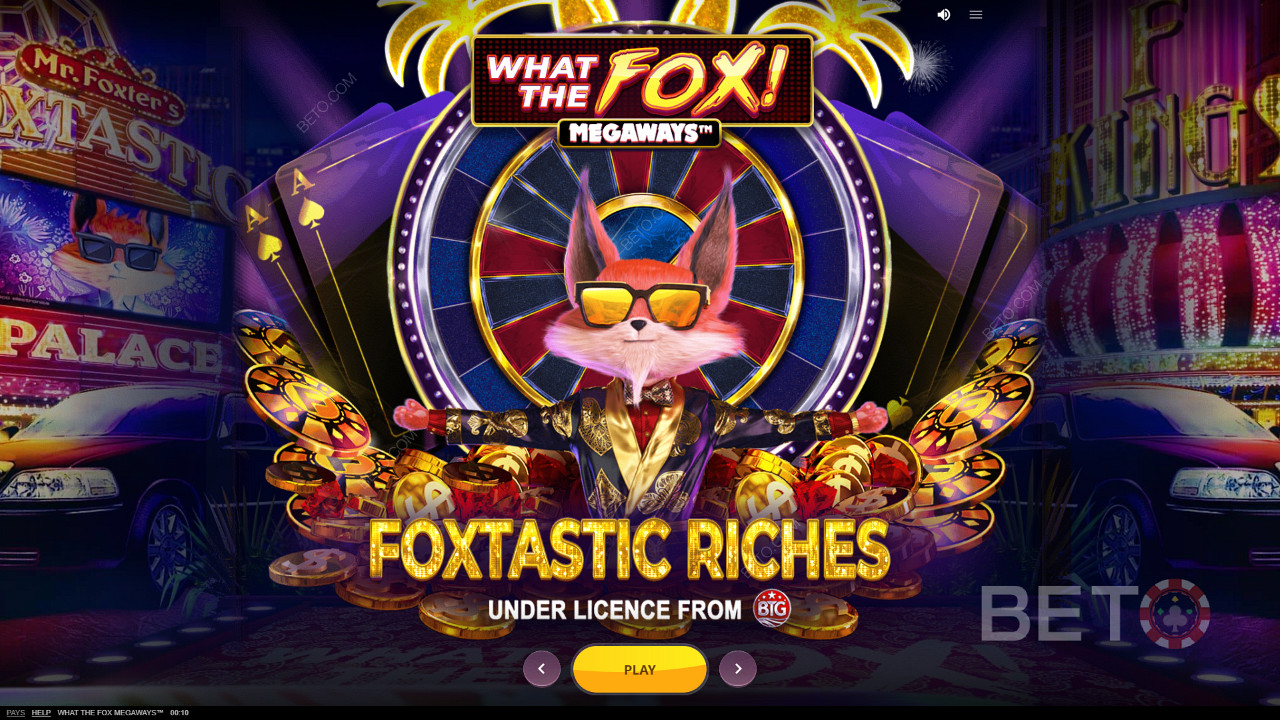 Start het luxe What The Fox Megaways spel