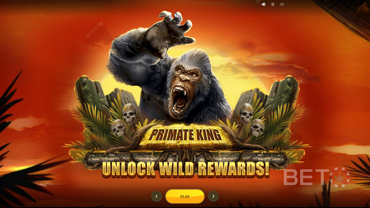 Verleidelijke graphics van Primate King Slot