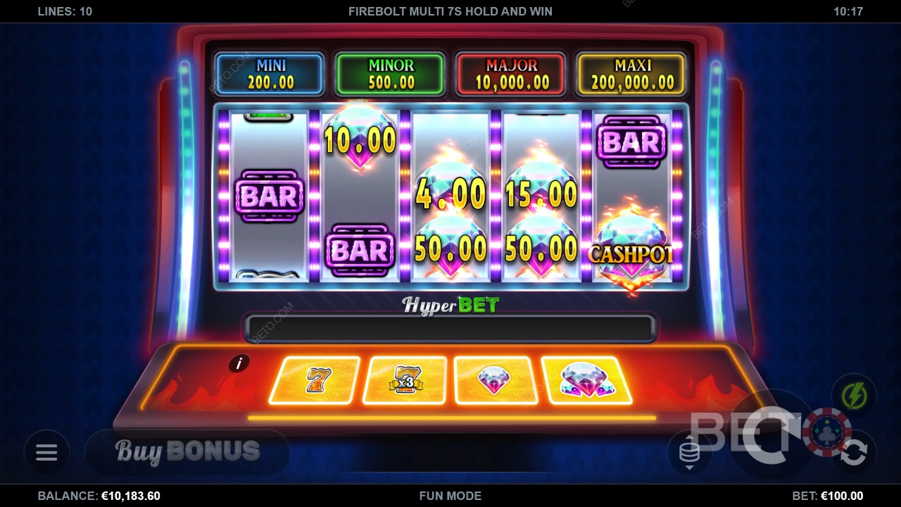 Firebolt Multi 7s Hold and Win Gratis Spelen