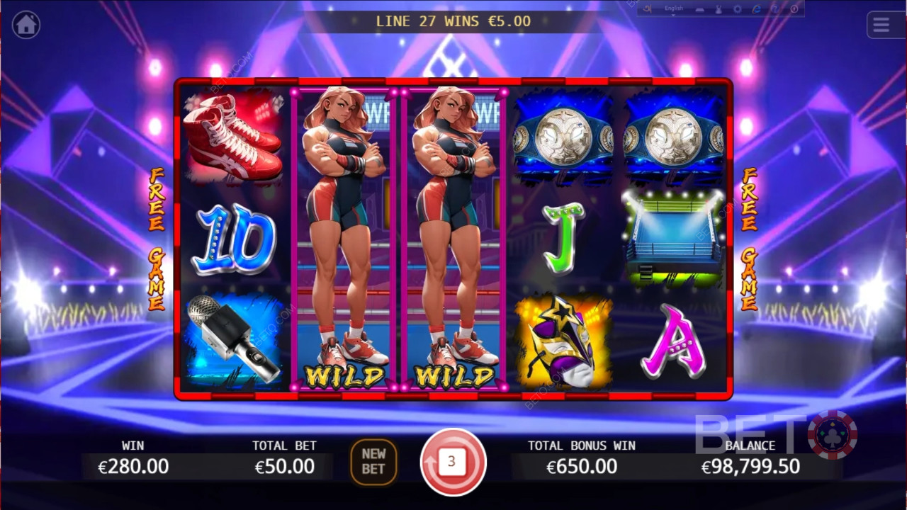 Worstelende Koningin Review door BETO Slots