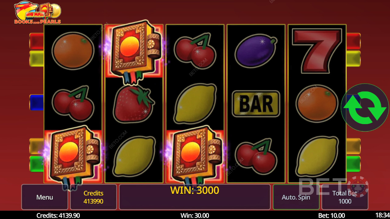 Big Max Boeken en Parels Review door BETO Slots