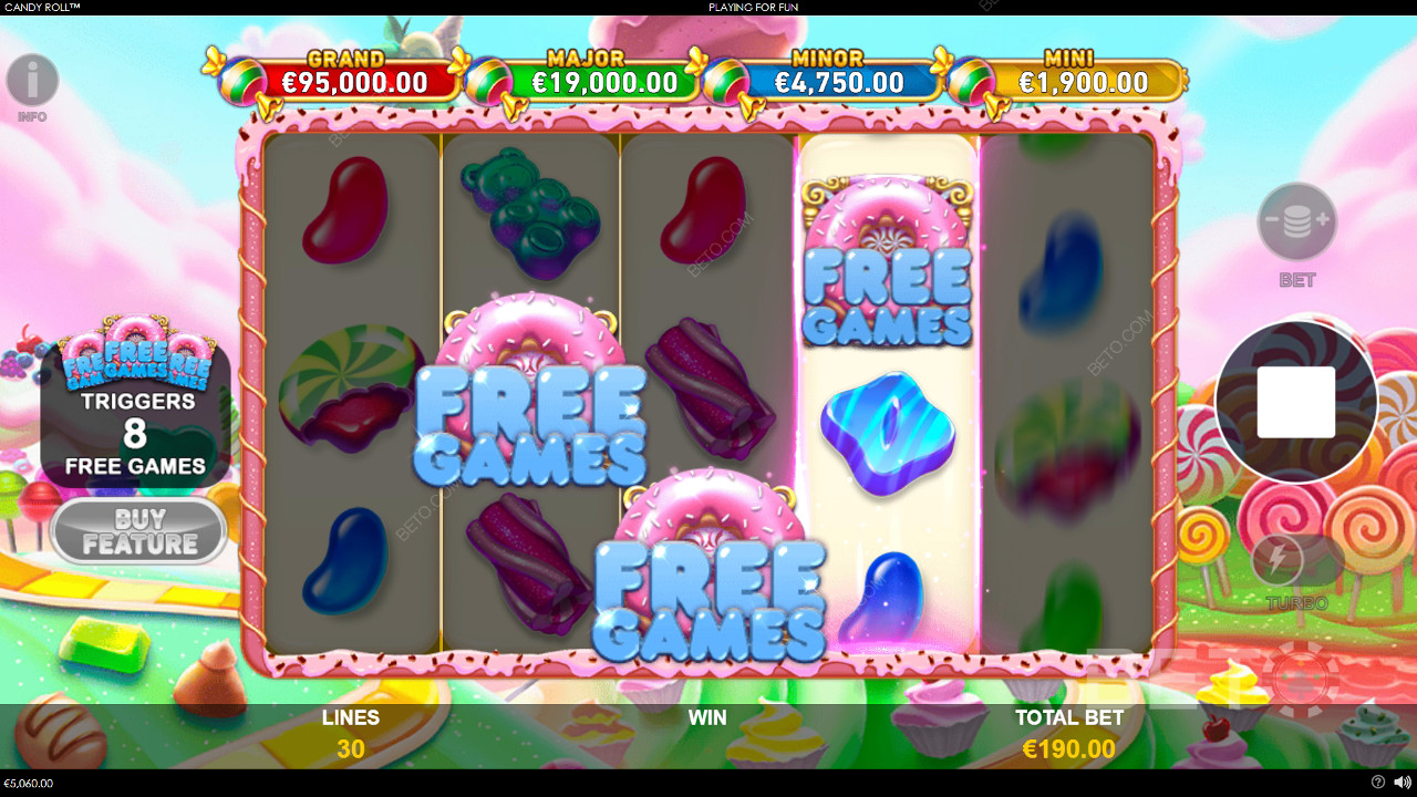 Candy Roll Beoordeling door BETO Slots