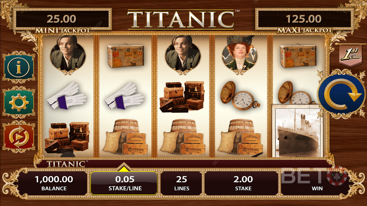 Geniet van een groots avontuur in de Titanic online slot bij een van de door BETO aanbevolen online casino
