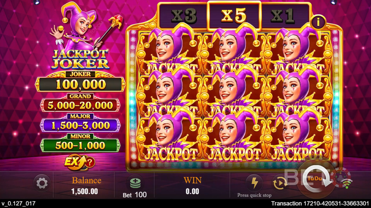 Jackpot Joker Beoordeling door BETO Slots