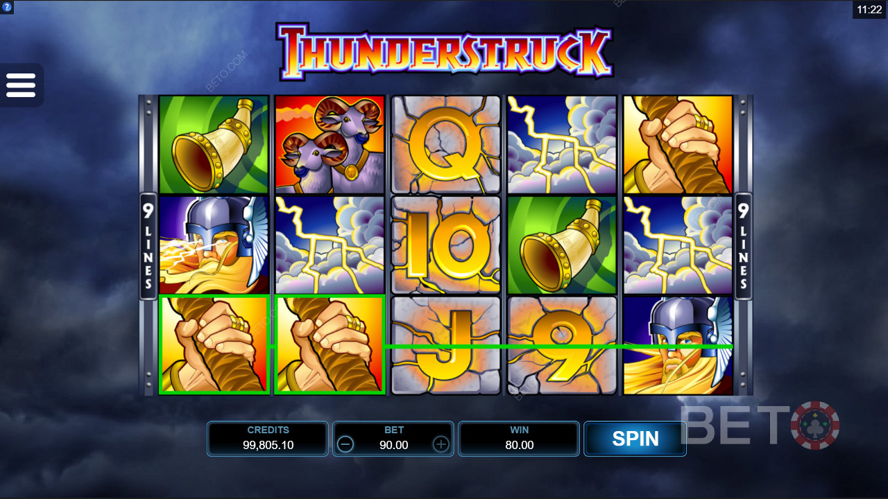 Donkere graphics en visuals van Thunderstruck