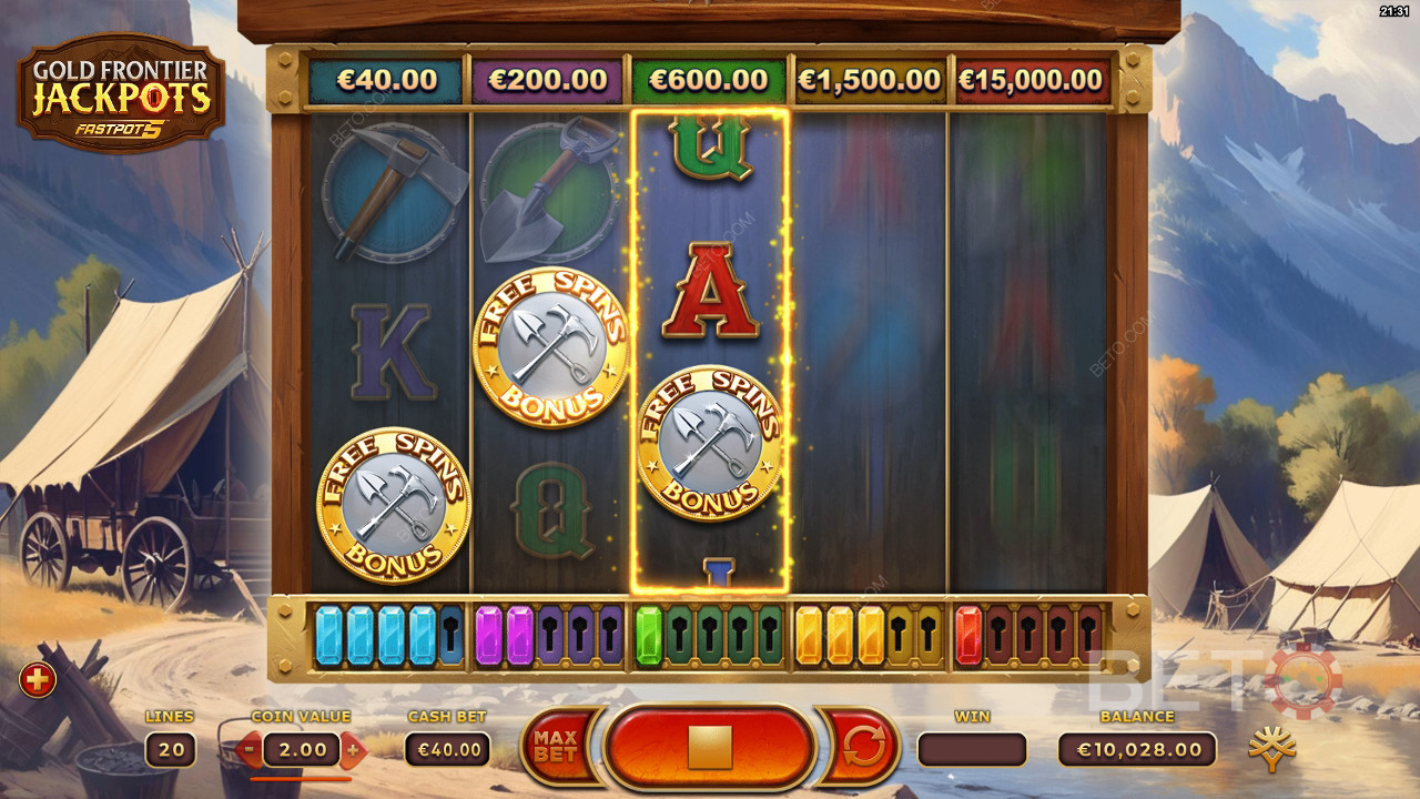 Gold Frontier Jackpots FastPot5 Gratis Spelen