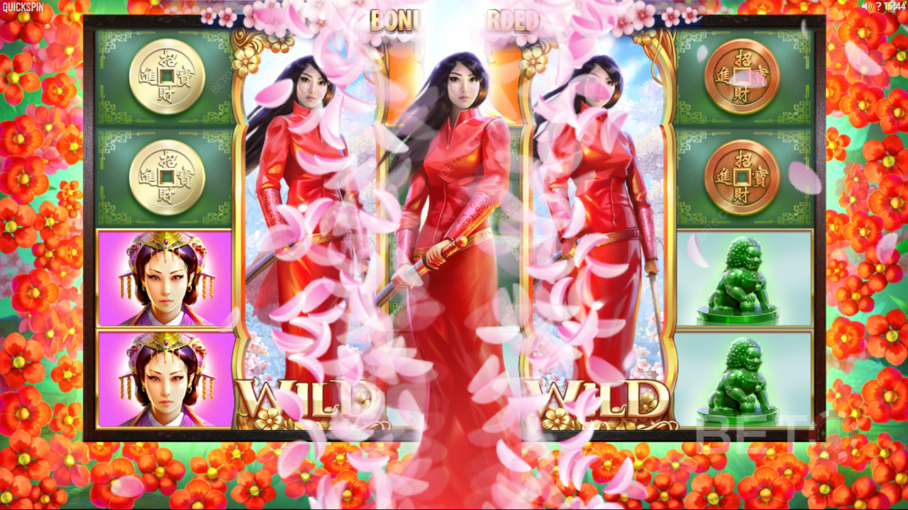 Quickspin met Sakura Fortune - Vergezel deze mooie Japanse prinses in haar zoektocht om de kwade keizers te bestrijden