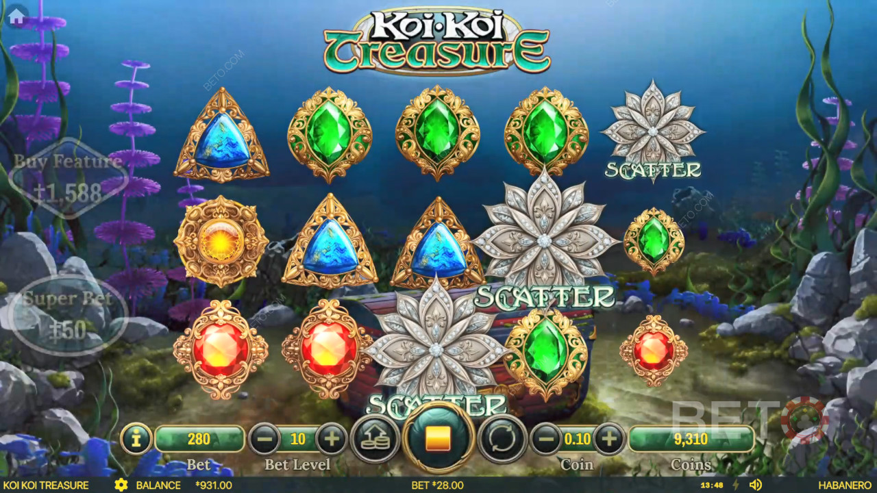 Is Koi Koi Treasure gokkast online de moeite waard?