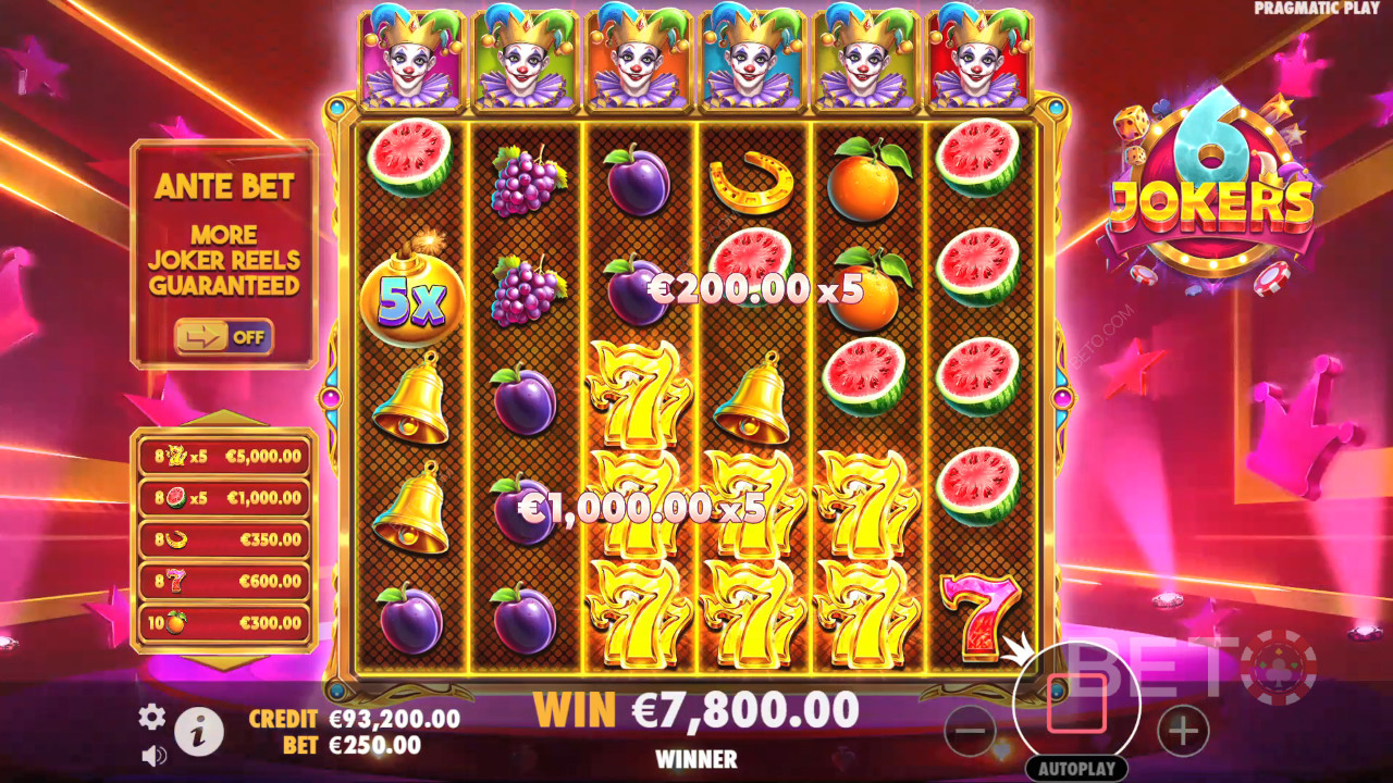 6 Jokers Gratis Spelen