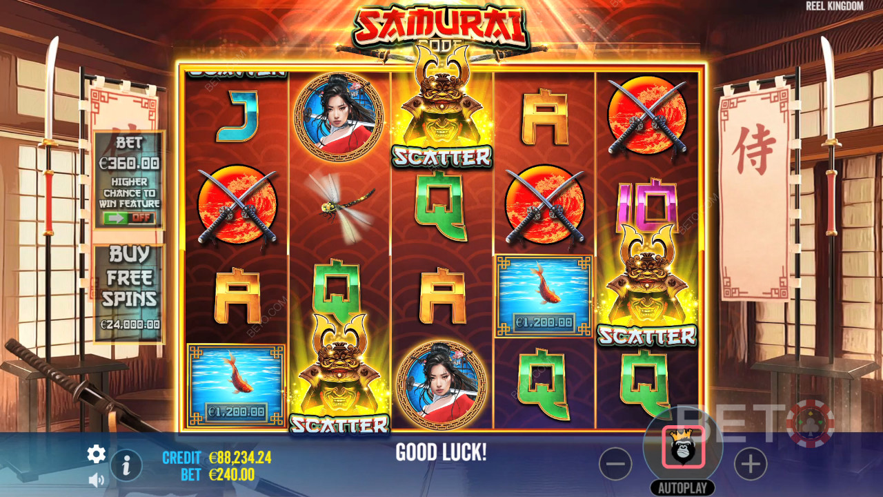 Samurai Code Beoordeling door BETO Slots