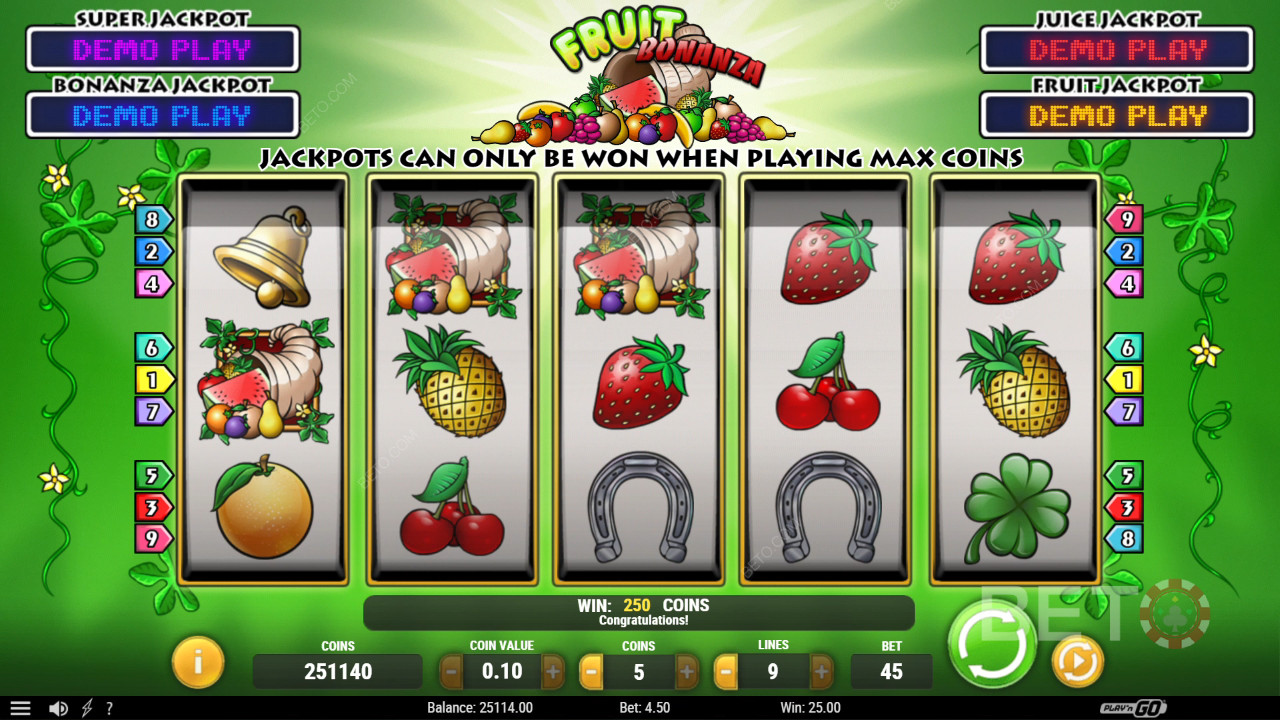 Fruit Bonanza Gratis Spelen