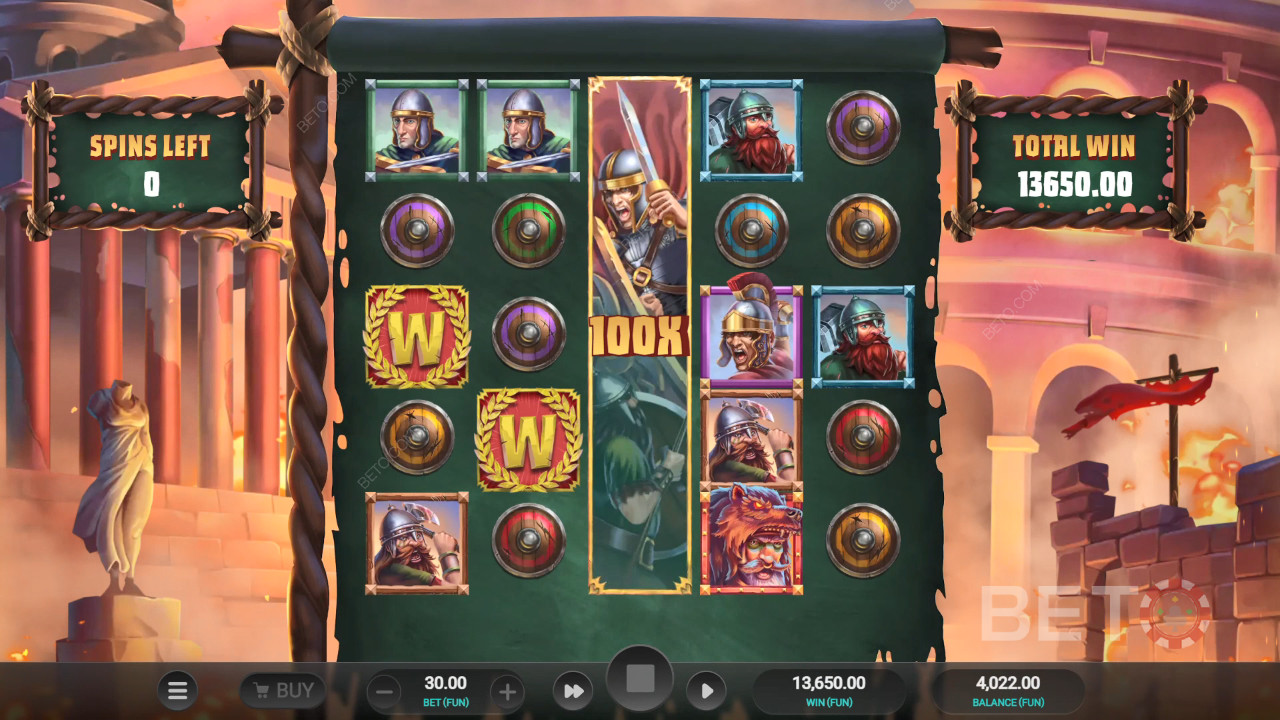 Roman Rivals Bloed en Zand Review door BETO Slots