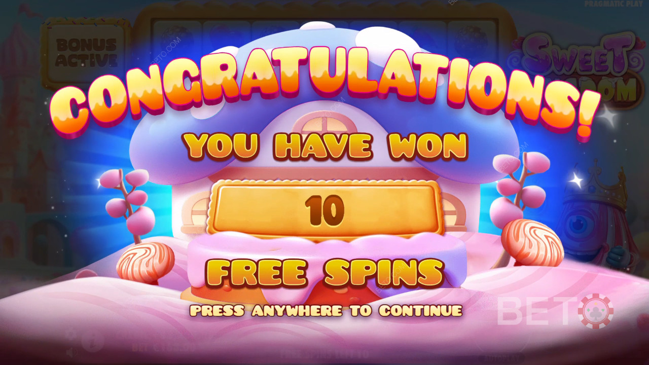 Win 10.000x je inzet in de Sweet Kingdom Online Gokkast!