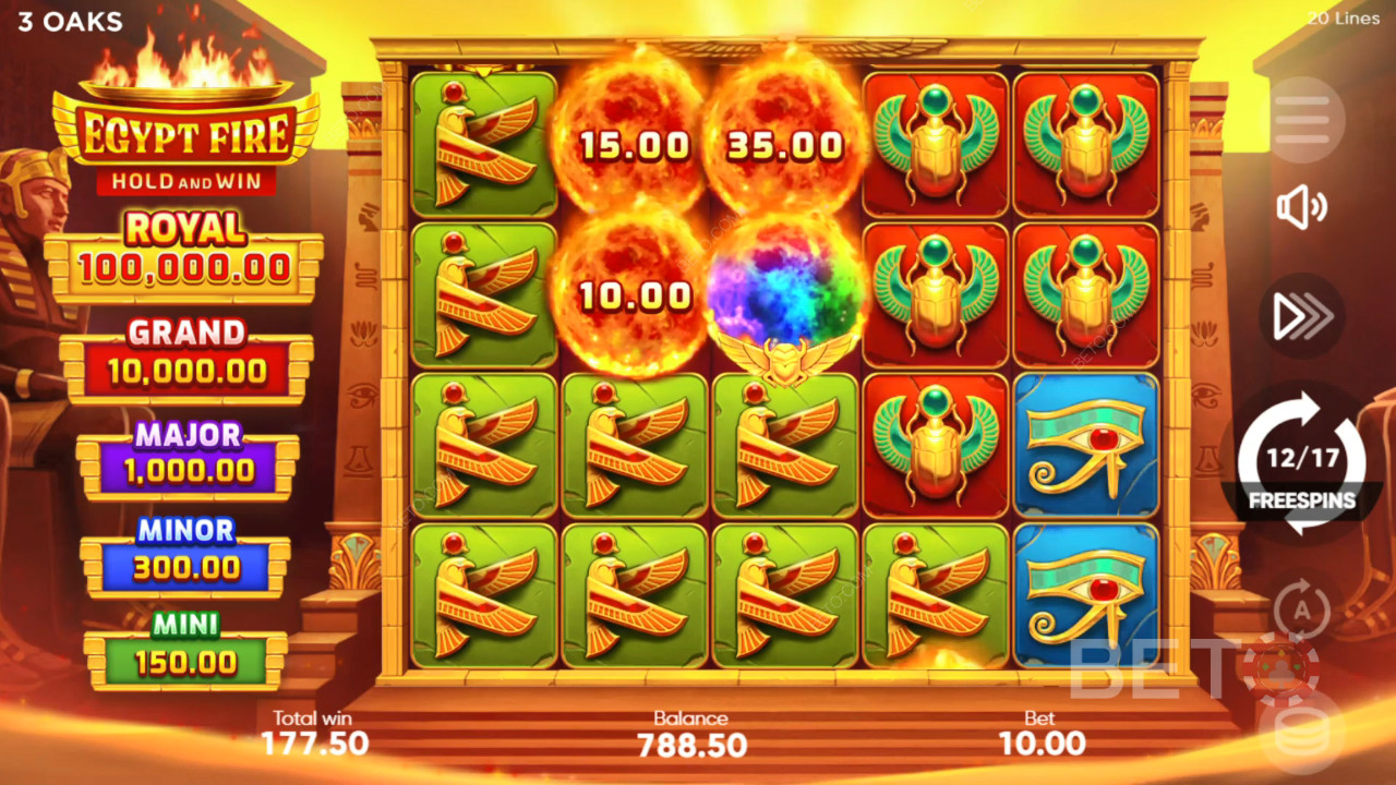 Bonusfuncties uitgelegd in Egypt Fire door 3 Oaks Gaming