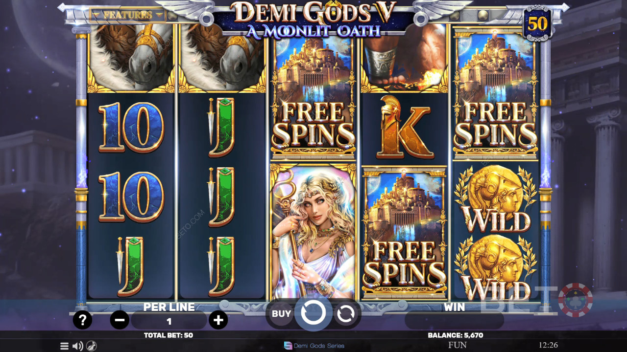 Demi Gods V - Een maanverlichte eed recensie door BETO Slots
