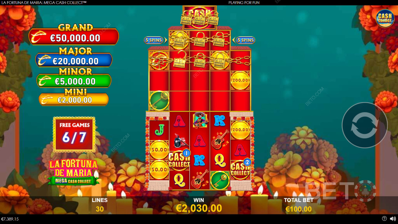 La Fortuna de Maria: Mega Cash Collect Gratis Spelen