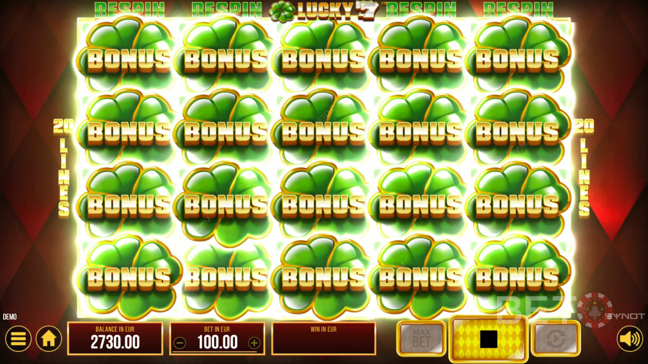 Bonusfuncties uitgelegd in Lucky 77 door SYNOT Games