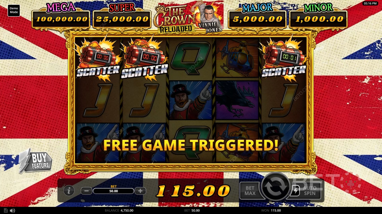 The Crown Reloaded Review door BETO Slots