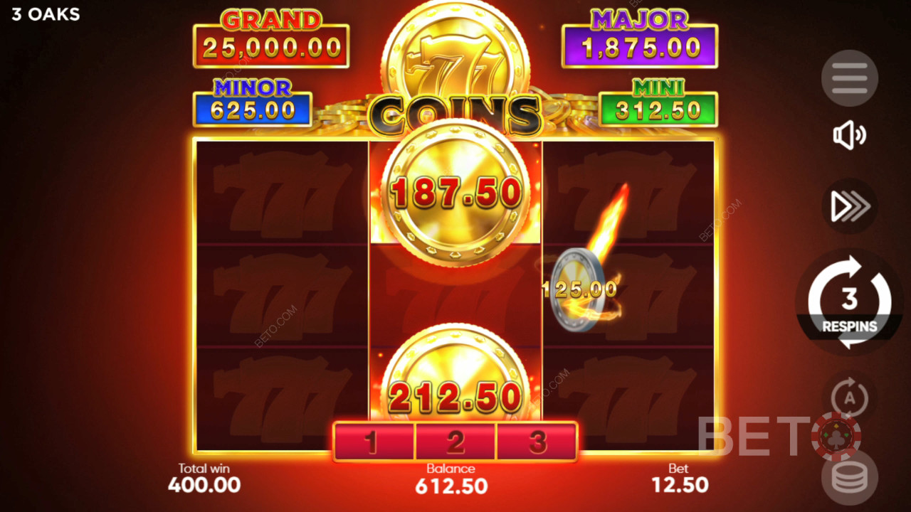 Hoe 777 Coins van 3 Oaks Gaming te spelen