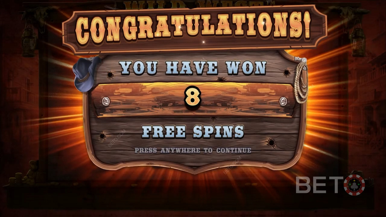 Free Spins winnen in Wild West Gold slot