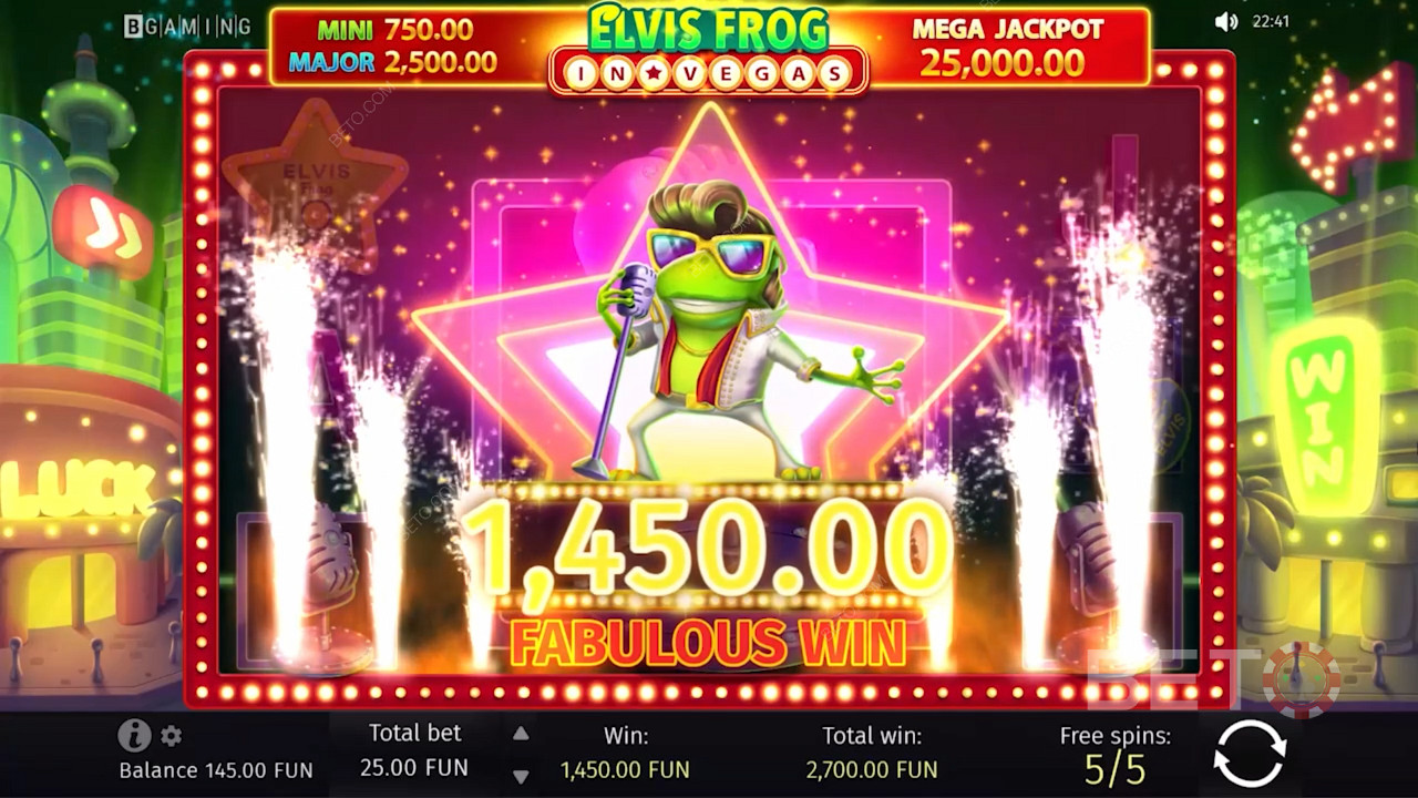Word de volgende grote superster van Las Vegas in de nieuwe Elvis Frog Casino Slot