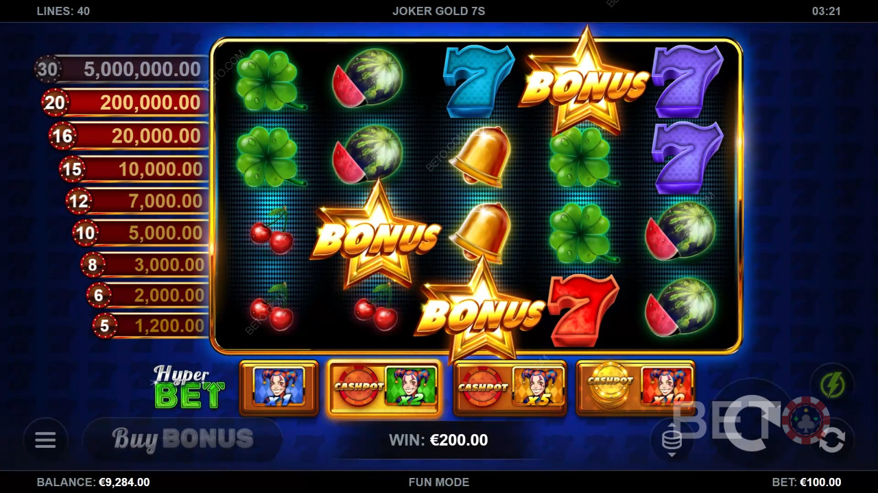 Joker Gold 7s Gratis Spelen