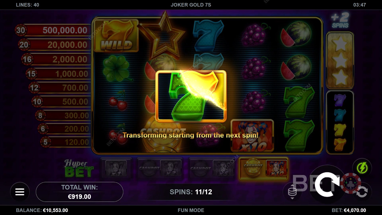 Is Joker Gold 7s gokkast de moeite waard?