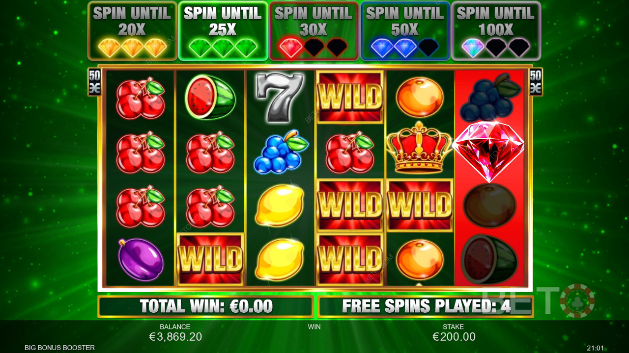 Win 833x je inzet in de Big Bonus Booster gokkast!