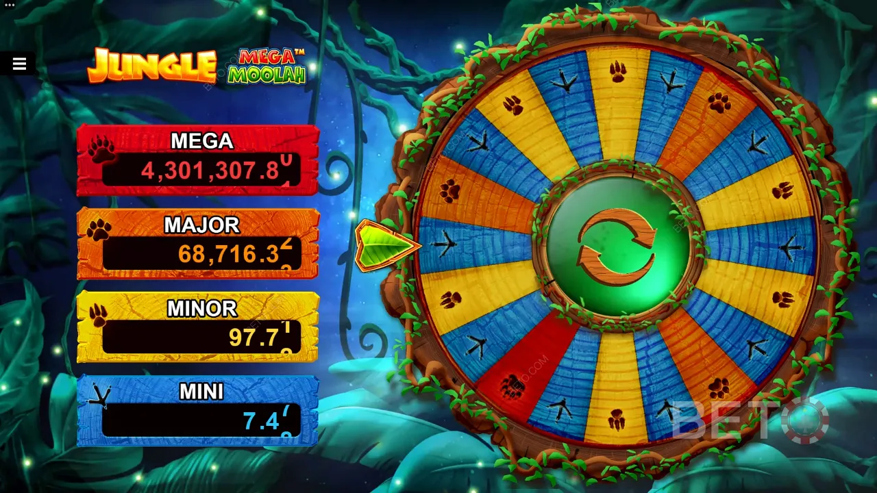 Gameplay van Jungle Mega Moolah videoslot - Maak kans op de Jungle Mega Moolah Progressieve Jackpot