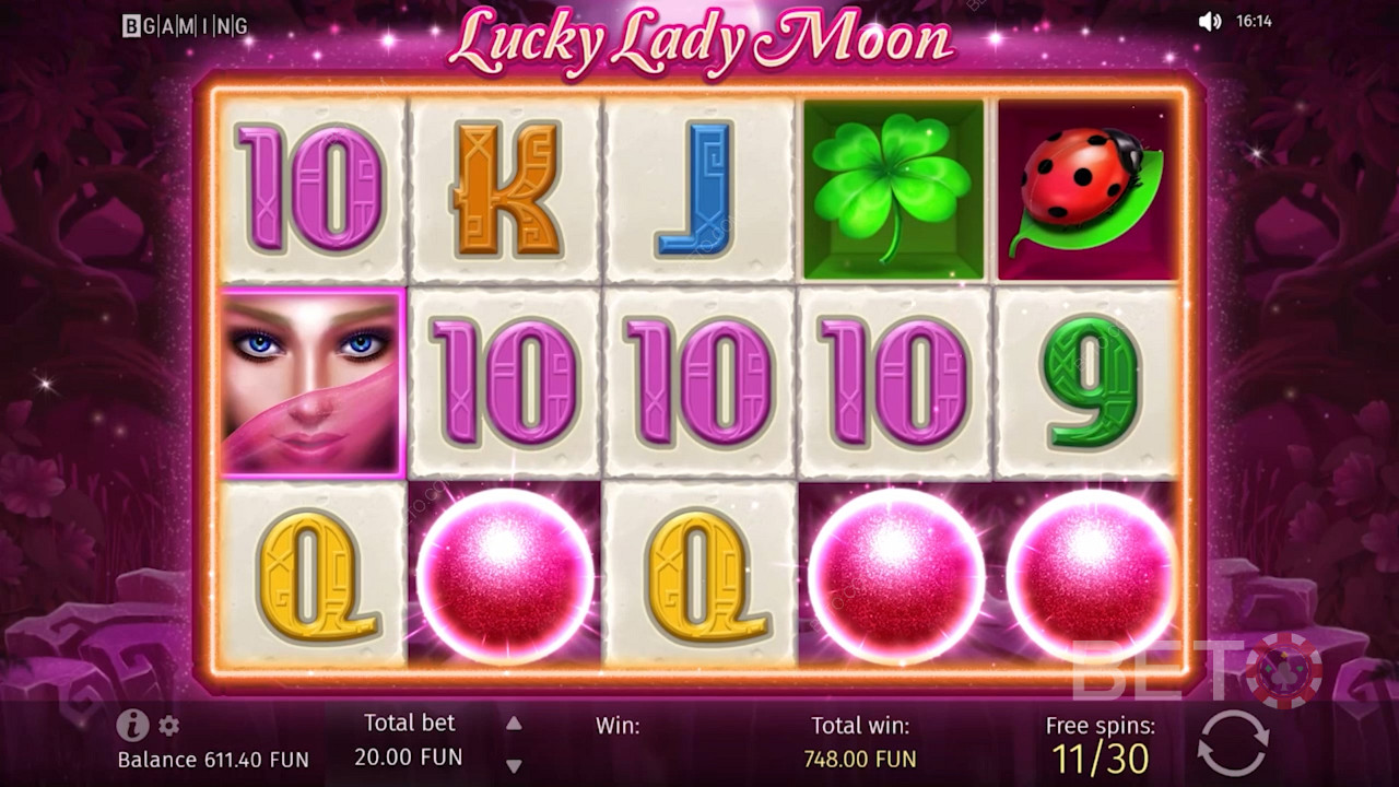 De Lucky Lady Moon slot is eenvoudig en gemakkelijk te begrijpen voor de meeste beginners