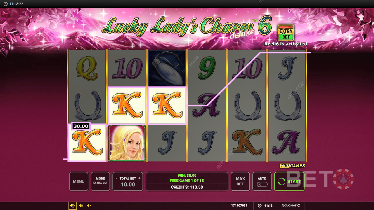Win 12.804x je inzet in de Lucky Lady
