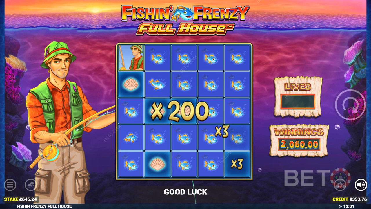 Fishin' Frenzy Full House Gratis Spelen