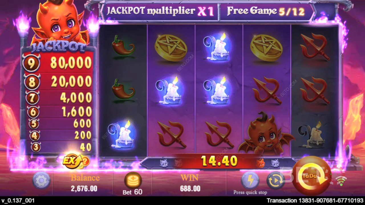 Win 10.000x je inzet in de Devil Fire Online Gokkast!