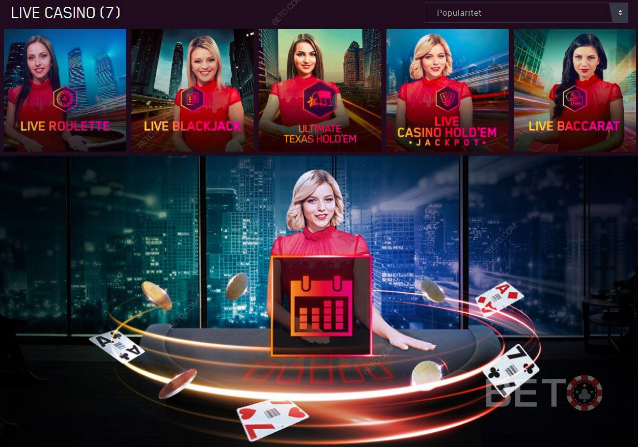 Speel live dealer spellen bij Maria Casino. Live Games online is de toekomst.