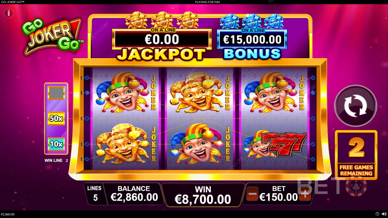 Win 1.000x je inzet op de Go Joker Go gokkast!