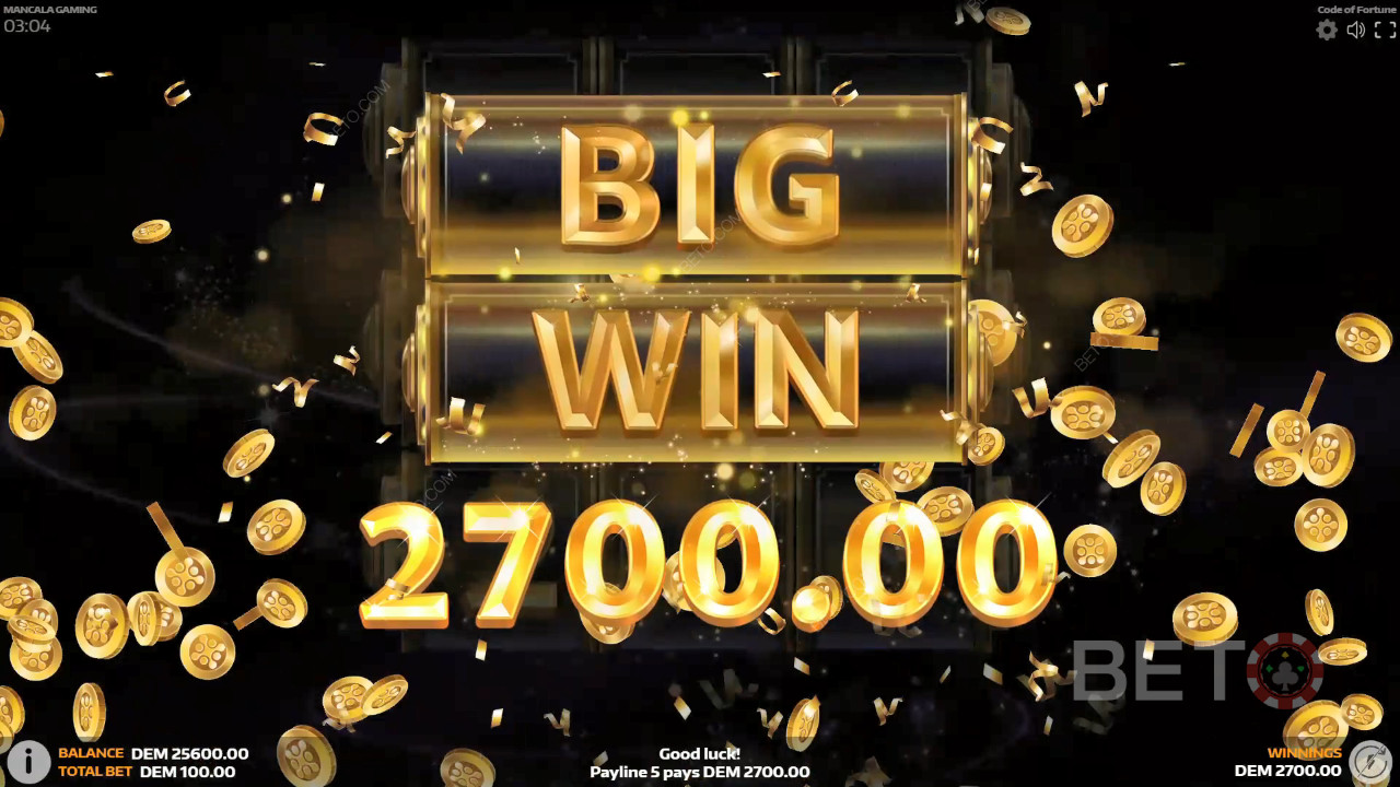 Win 999x je inzet in de Code of Fortune gokkast!