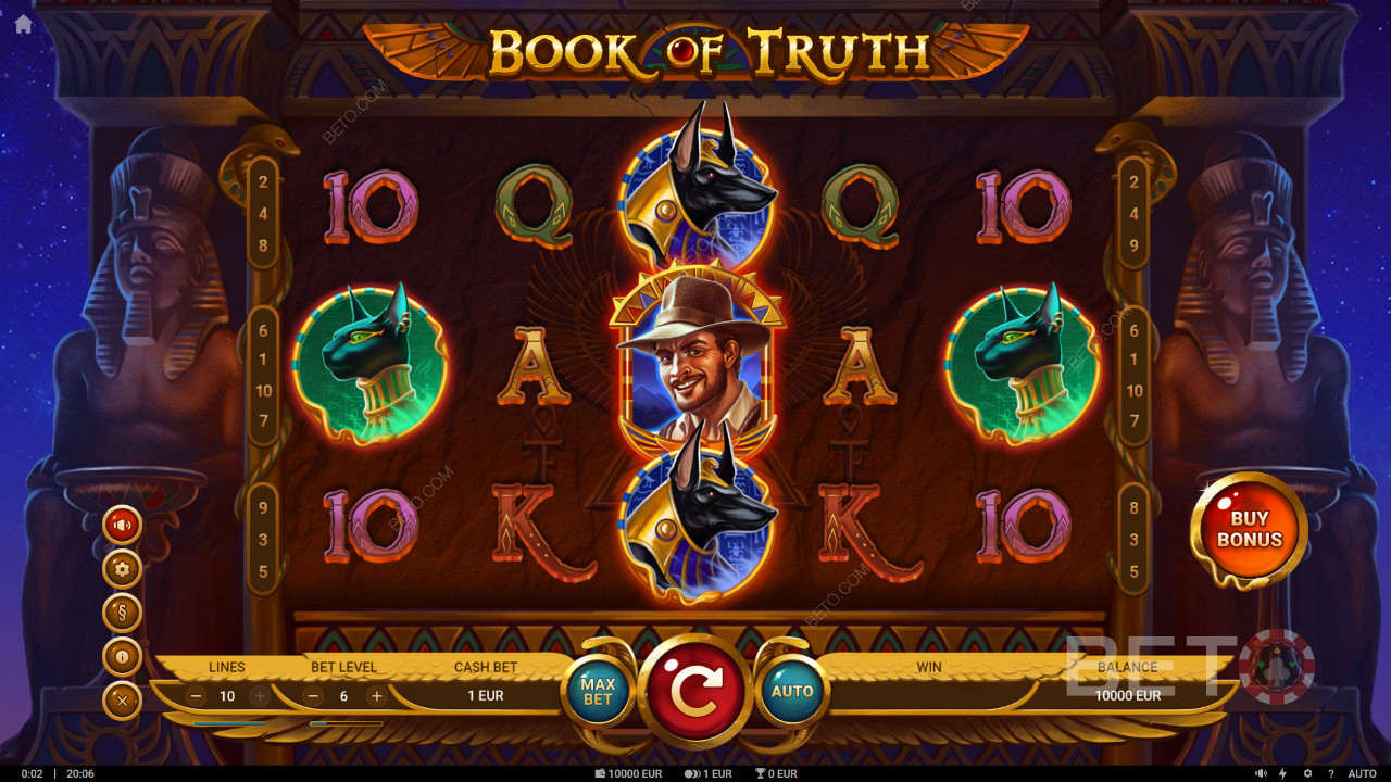 Book of Truth videoslot met twee soorten Free Spins met Expanding-symbolen