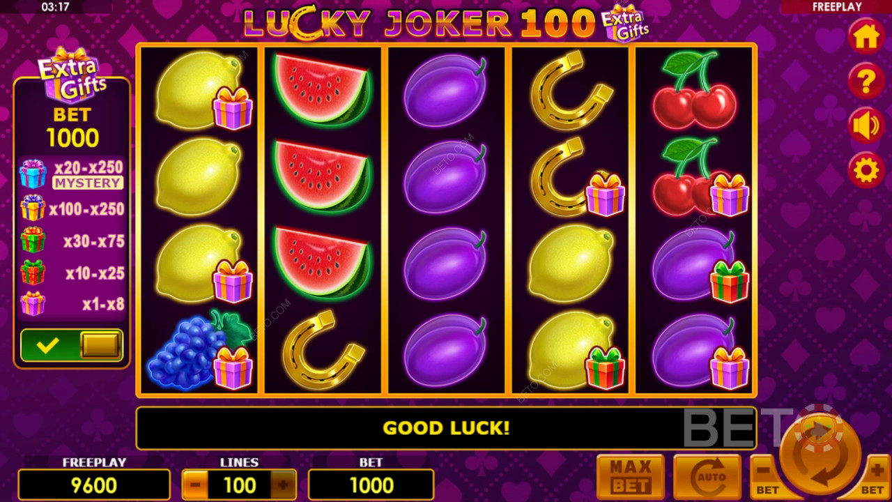 Lucky Joker 100 Extra Geschenken Review door BETO Slots