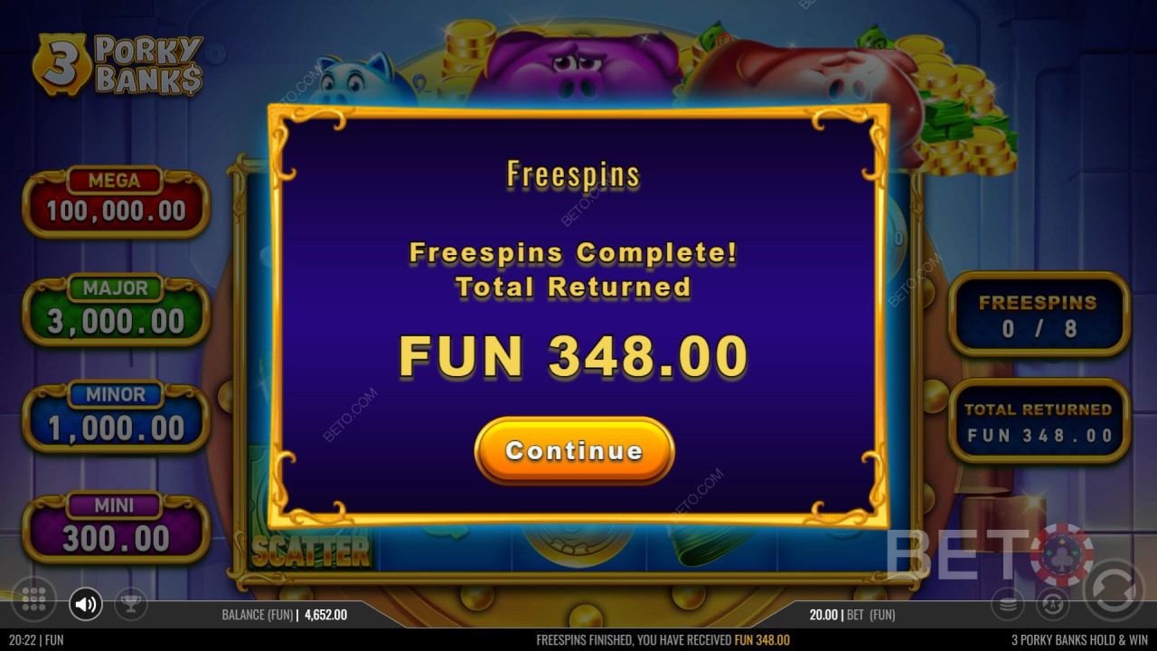Win 15.000x je inzet in de 3 Porky Banks gokkast!