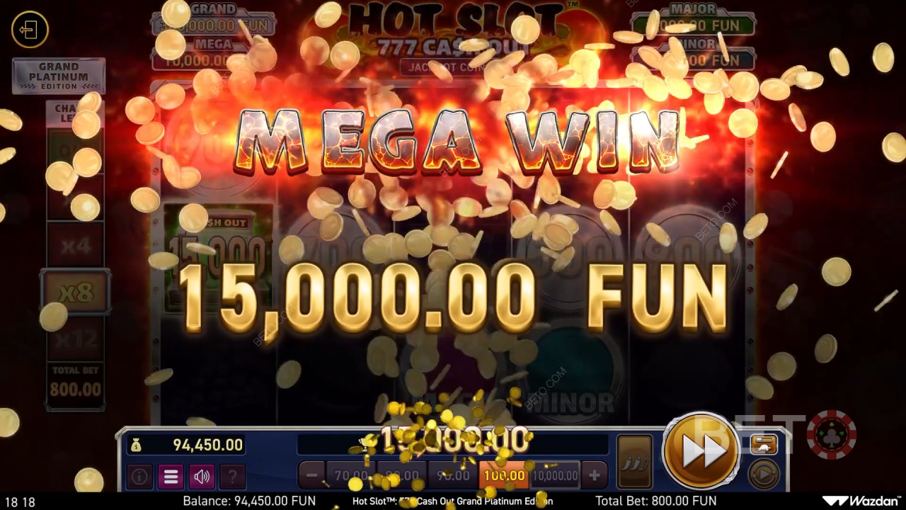 Win 3.000x je inzet in de Hot Slot: 777 Cash Out Grand Platinum Edition Slot Online!