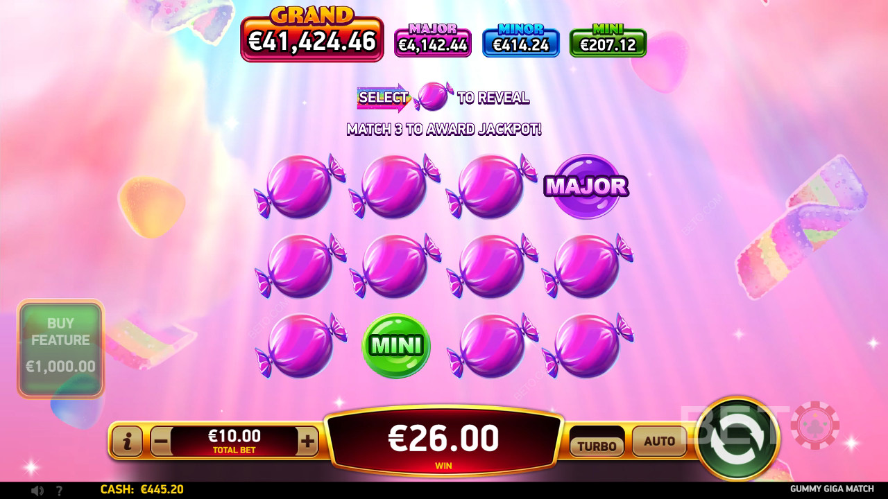 Win 18.997x je inzet in de Gummy Giga Match Gokkast Online!