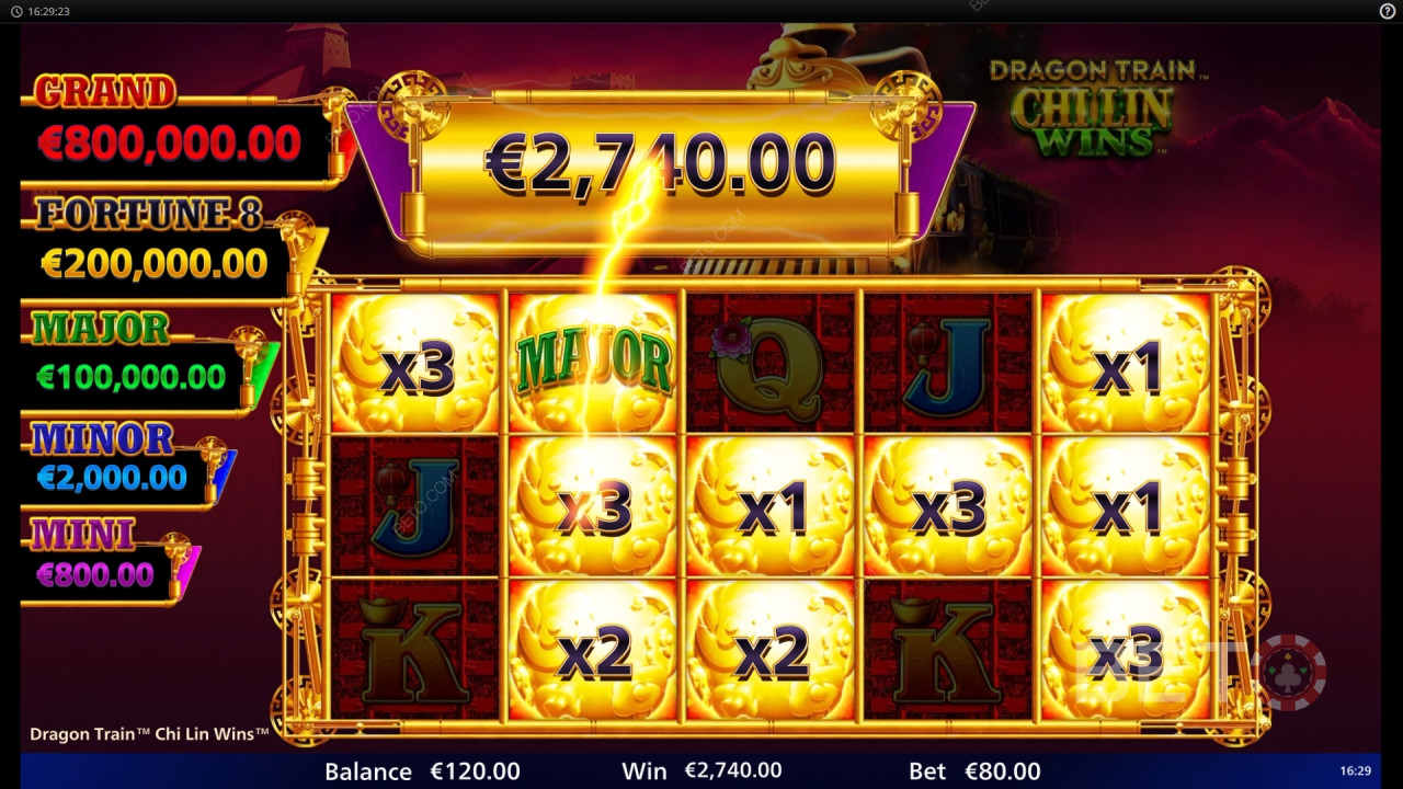 Win 10.000x je inzet in de Dragon Train Chi Lin Wins gokkast!